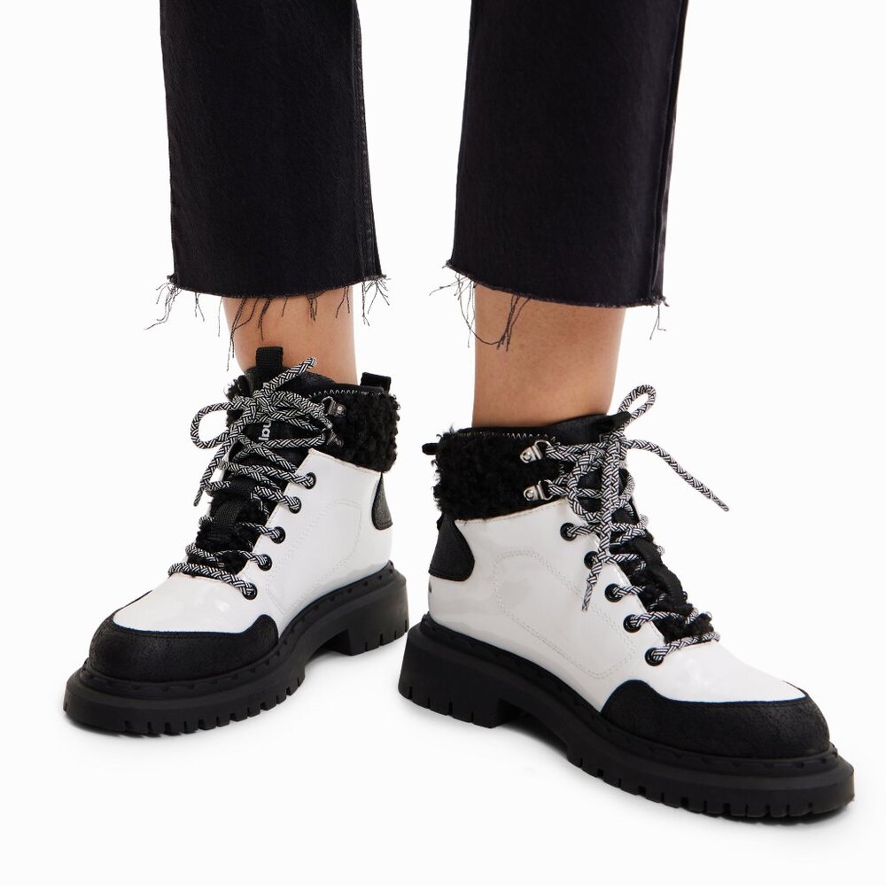 NWT Desigual Lace-up Trekking Boots